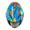 Casco Shaft 582Sp_Evo Adventure Azul Amarillo Visor Iridium Dorado
