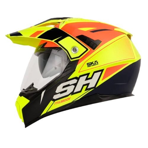 Casco Shaft Mx-380 Rebel Amarillo Naranja