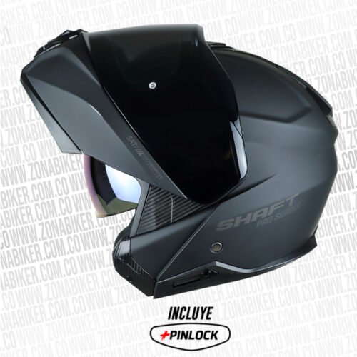 Casco Shaft Pro 4100Dv Solid Negro Visor Smoke