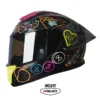 Casco Shaft Pro 620 Evo Carbon 888 Full Color Visor Iridium Azul