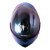 Casco Shaft Pro 620 Evo Carbon Solid 3K Camaleon Visor Iridium Azul