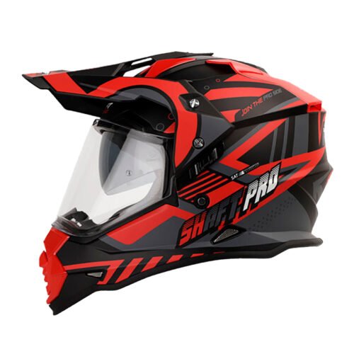 Casco Shaft Pro Mx370 Biletarer Rojo