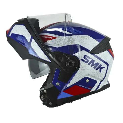 Casco Smk Gullwing Navig Blanco Azul Rojo