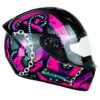 Casco Spartan Stinger Kraken Negro Fucsia