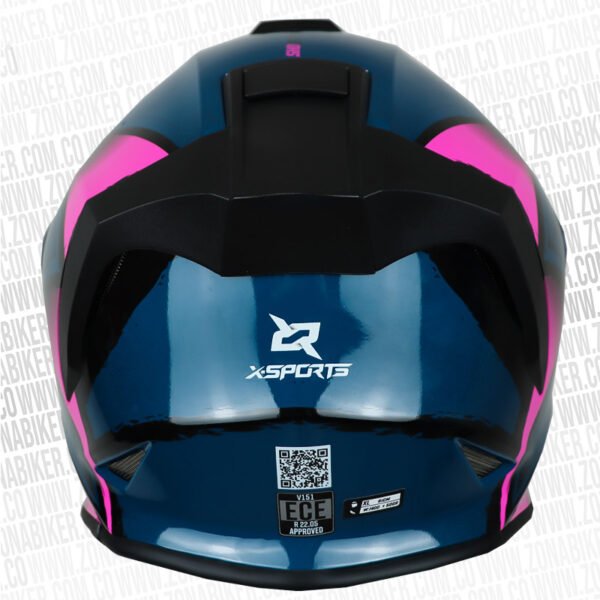 Casco-X-Sports-V151-Swamp-Azul-Rosado-4.jpg Casco X-Sports V151 Swamp Azul Rosado