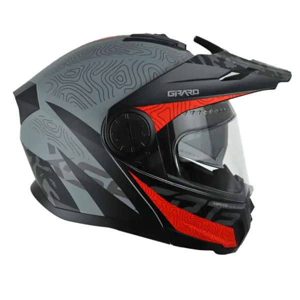 Casco Xsports 165 Girard Gris Rojo