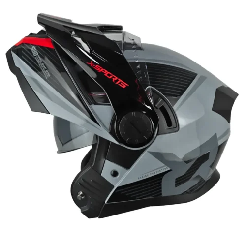 Casco Xsports 165 Moonk Gris Rojo