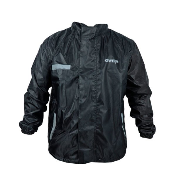 Chaqueta Over Doble Faz Impermeable Negra