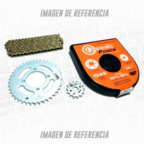 KIT DE ARRASTRE CASARELLA PULSAR NS 200 6H PT41C-PD13C-520-H-120-C FORCE CADENA DORADA