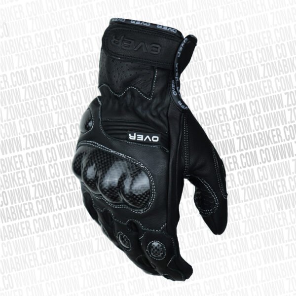 Guantes Over Pacific Cuero Negro