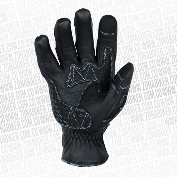 Guantes Over Pacific Cuero Negro