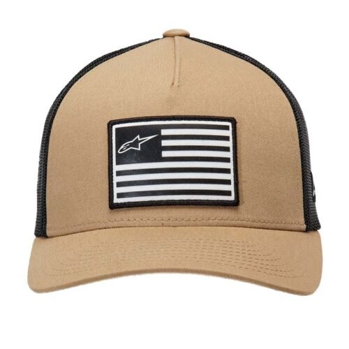 Gorra Alpinestars Flag Snapback Café Negro
