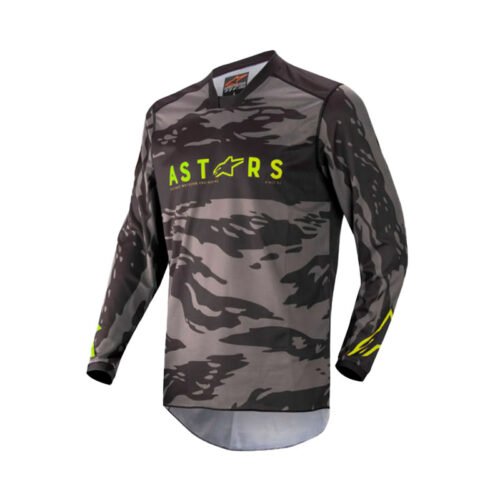 Jersey Alpinestars Racer Tactical Negro Gris Amarillo