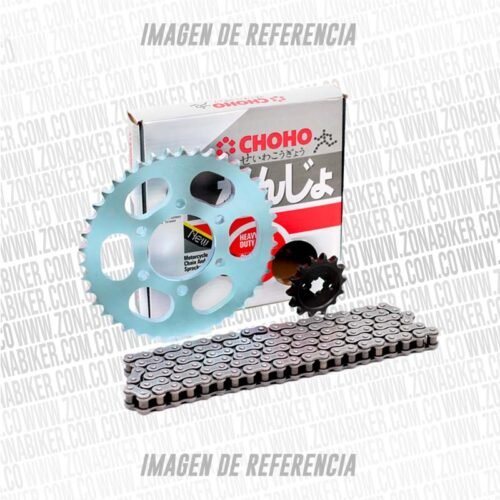 Kit De Arrastre Choho Akt Sl/Nkd 4h 428h-120 Pt38 Pd14 Cadena Negra Reforzada