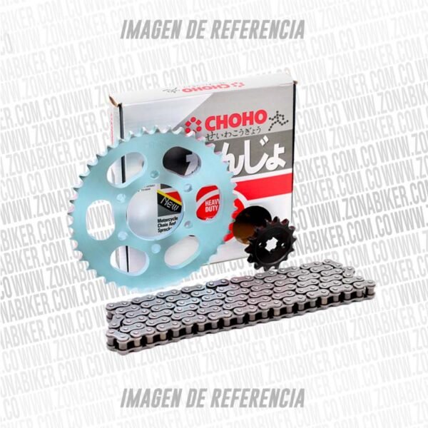 Kit-de-arrastre-choho-cd-rf-ng.jpg Kit De Arrastre Choho Yamaha Ybr 125 4h 428h-124 Pt43 Pd14 Cadena Negra Reforzada