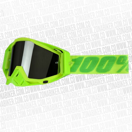 Lentes Cross 100% Racecraft Amarillo Verde Neón