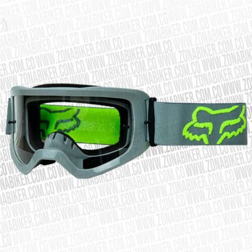 Lentes Cross Fox Main Stray Verde Gris Visor Transparente