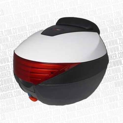 Maletero Fireparts Atom Case 30lts Negro Blanco