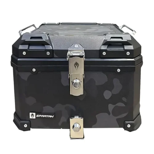 Maletero Spartan Doble Lock Negro Camo 45 Litros