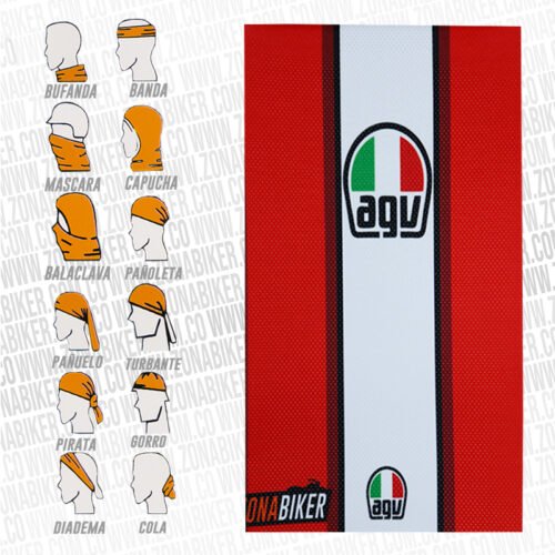 Pescuezo Ascenso Agv Rojo Blanco