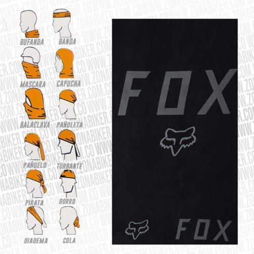 Pescuezo Ascenso Fox Basic Negro Gris