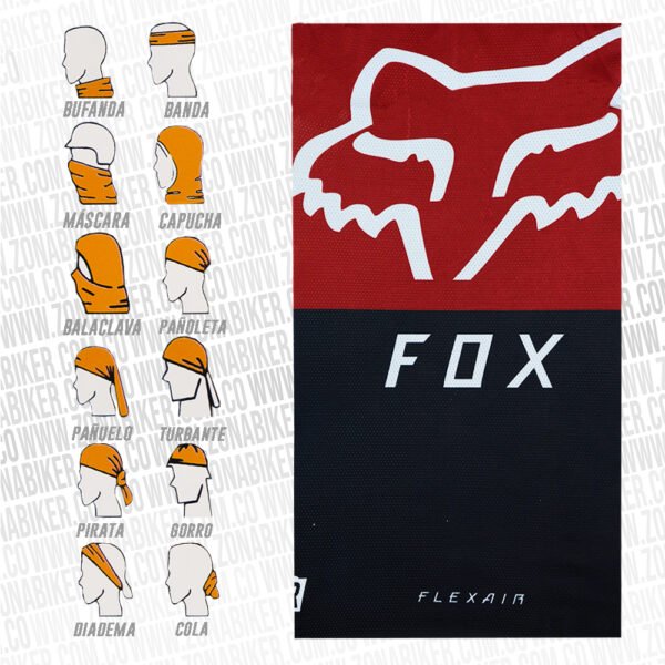 PESCUEZO ASCENSO FOX FLEXAIR NEGRO VINOTINTO