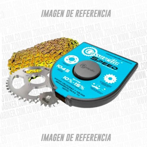Kit De Arrastre Casarella Akt Ttx 180 6h 36-13-520h-110 Speed Cadena Dorada