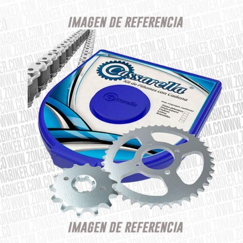 Kit De Arrastre Casarella Boxer Platino 100 4H 428--122-C Cadena Niquelada