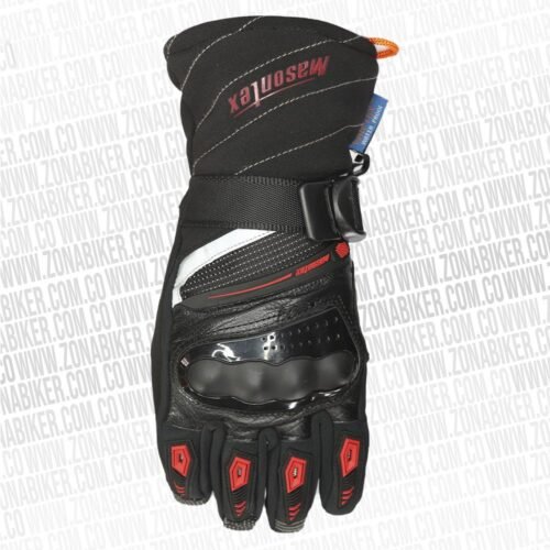 Guante Prot Caña Larga Mto-37 Negro Rojo